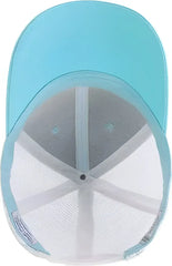 Infinity Her CHARLIE Women’s Modern Trucker Cap - Light Blue White - Columbia Blue White / One Size Fits Most