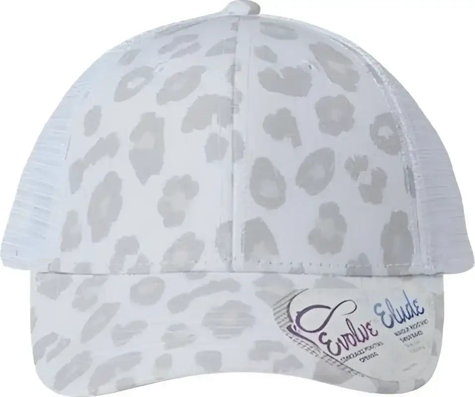 Infinity Her CHARLIE Women’s Modern Trucker Cap Snow Leopard White Multi Colored / One Size Fits Most
