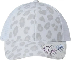 Infinity Her CHARLIE Women’s Modern Trucker Cap Snow Leopard White Multi Colored / One Size Fits Most