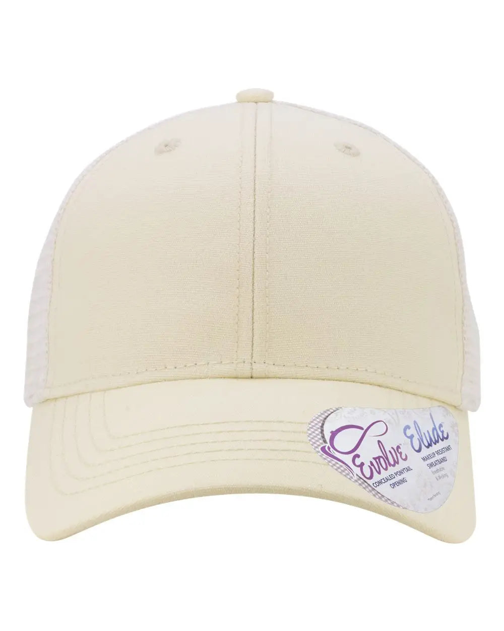 Infinity Her CHARLIE Women’s Modern Trucker Cap - Vanilla White - Vanilla/ White / One Size Fits Most