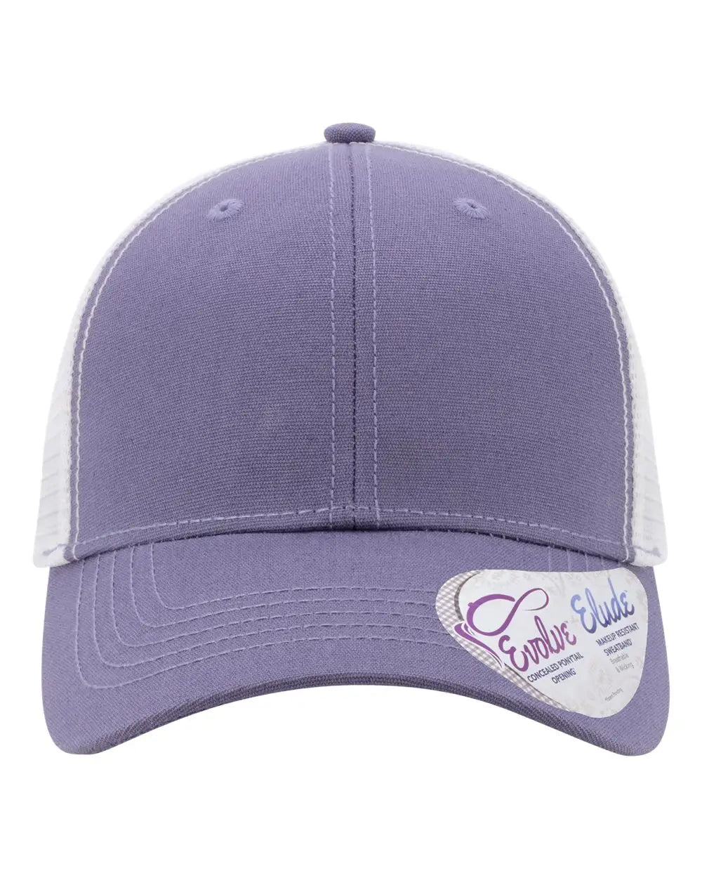 Infinity Her CHARLIE Women’s Modern Trucker Cap - Violet White - Violet/ White / One Size Fits Most