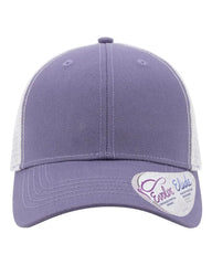 Infinity Her CHARLIE Women’s Modern Trucker Cap - Violet White - Violet/ White / One Size Fits Most