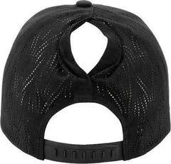 Infinity Her GABY Women’s Perforated Performance Cap - Black Swirl - Black / One Size Fits Most