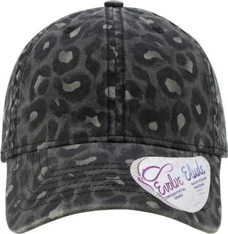 Infinity Her HATTIE Women’s Garment-Washed Fashion Print Cap - Black Leopard - Black Leopard / One Size Fits Most
