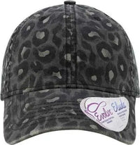 Infinity Her HATTIE Women’s Garment-Washed Fashion Print Cap - Black Leopard - Black Leopard / One Size Fits Most