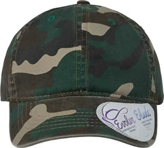 Infinity Her HATTIE Women’s Garment Washed Fashion Print Cap Fashion Camo Multi Colored / One Size Fits Most