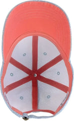 Infinity Her HATTIE Women’s Garment-Washed Fashion Print Cap - Light Blue White Polka Dots - Multi-Colored / One Size