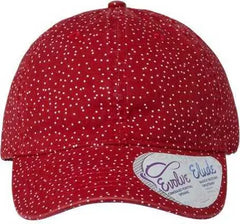 Infinity Her HATTIE Women’s Garment-Washed Fashion Print Cap - Red White Polka Dots - Multi-Colored / One Size Fits Most