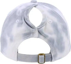 Infinity Her HATTIE Women’s Garment-Washed Fashion Print Cap - Tie-Dye Slate Blue - Blue / One Size Fits Most