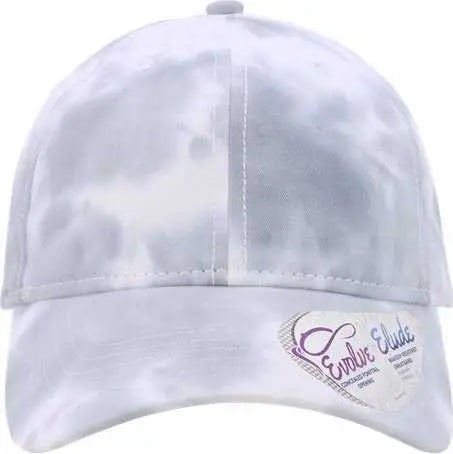 Infinity Her HATTIE Women’s Garment-Washed Fashion Print Cap - Tie-Dye Slate Blue - Blue / One Size Fits Most