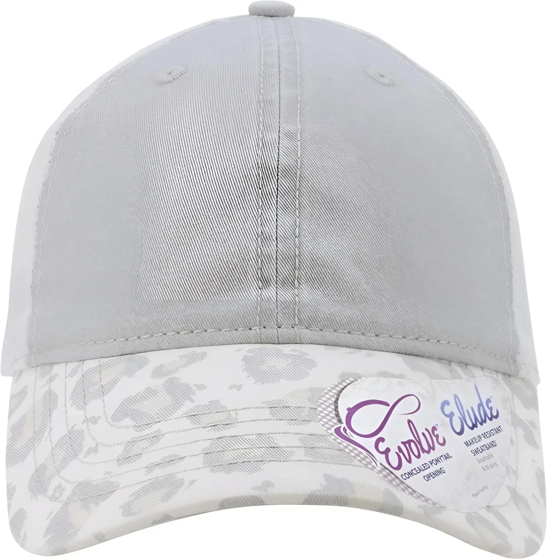 Infinity Her JANET Women’s Printed Bill with Mesh Back Cap - Grey Snow Leopard White - Light Gray White / One Size Fits
