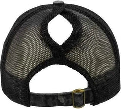 Infinity Her JANET Women’s Printed Visor with Mesh Back Cap - Black Black Leopard Black - Black / One Size Fits Most
