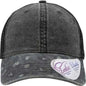 Infinity Her JANET Women’s Printed Visor with Mesh Back Cap - Black Black Leopard Black - Black / One Size Fits Most