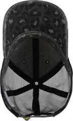 Infinity Her JANET Women’s Printed Visor with Mesh Back Cap - Black Black Leopard Black - Black / One Size Fits Most