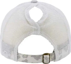 Infinity Her JANET Women’s Printed Visor with Mesh Back Cap - Gray Snow Leopard White - Light Gray White / One Size