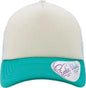 Infinity Her ROSIE Women’s Foam Trucker Cap Ivory Jade White Swirl White Mint / One Size Fits Most