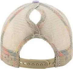 Infinity Her TESS Women’s Washed Mesh Back Cap Lavender Stripes Purple / One Size Fits Most