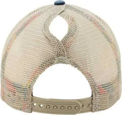 Infinity Her TESS Women’s Washed Mesh Back Cap - Navy Stripes - Navy / One Size Fits Most