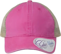 Infinity Her TESS Women’s Washed Mesh Back Cap Rose Polka Dots Rose / One Size Fits Most