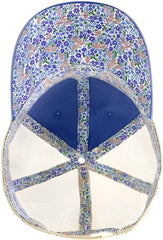 Infinity Her TESS Women’s Washed Mesh Back Cap - Royal Floral - Royal Ivory / One Size Fits Most