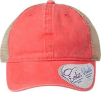 Infinity Her TESS Women’s Washed Mesh Back Cap Sherbet Stripes Multi Colored / One Size Fits Most