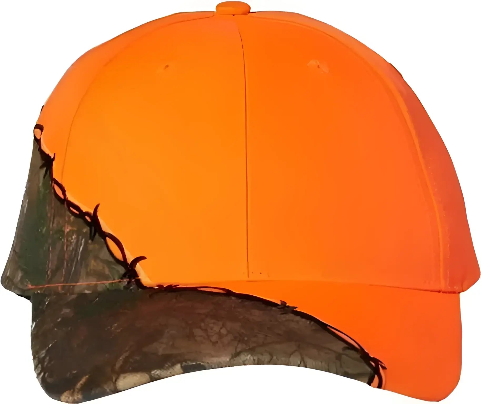 Kati LC4BW Camo with Barbed Wire Embroidery Cap - Blaze XTRA - Blaze Realtree / 6 5/8’’ - 7 3/8’’