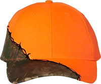 Kati LC4BW Camo with Barbed Wire Embroidery Cap - Blaze XTRA - Blaze Realtree / 6 5/8’’ - 7 3/8’’