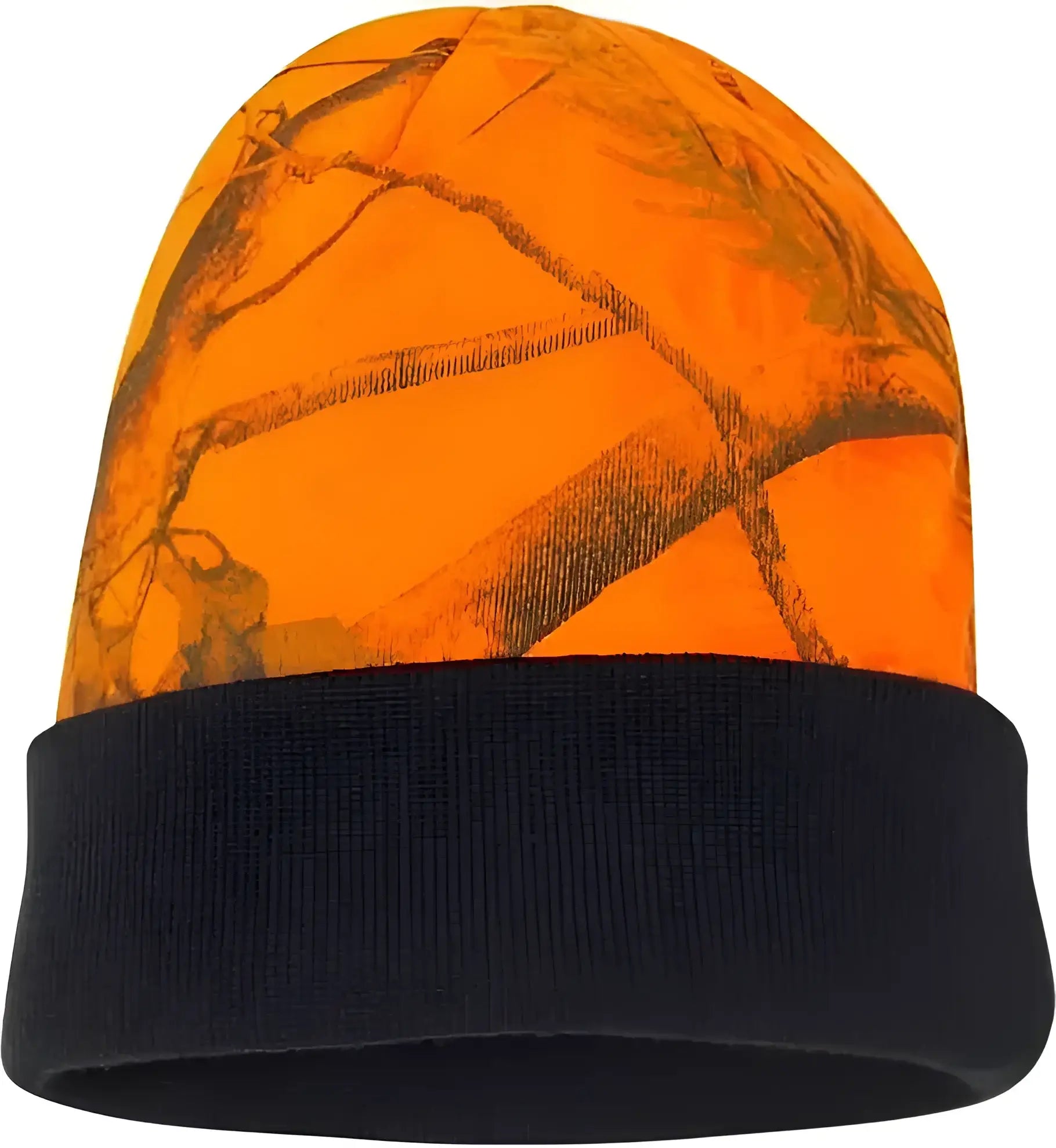 Kati LCB12 12’’ Camo Knit Beanie Blaze Realtree AP Black Blaze Realtree / One Size Fits Most