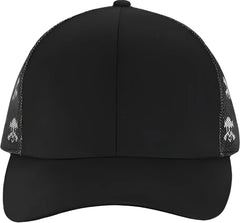 Kati S700M Printed Mesh Trucker Cap Black Black Skull Multi Colored / One Size Fits Most