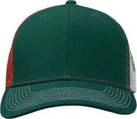 Kati S700M Printed Mesh Trucker Cap Dark Green Red Mexico Flag Multi Colored / One Size Fits Most