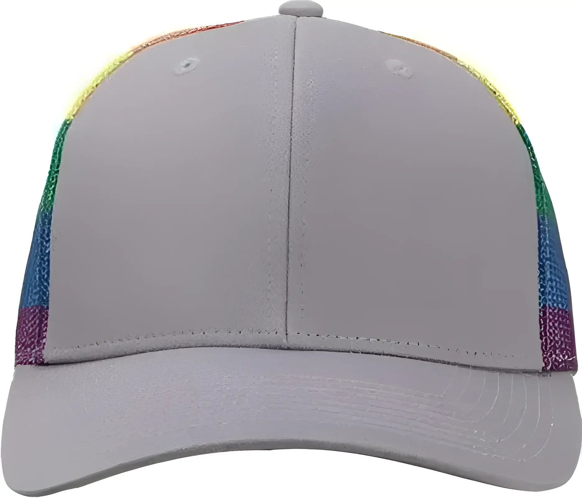 Kati S700M Printed Mesh Trucker Cap Gray Rainbow Multi Colored / One Size Fits Most