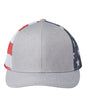 Kati S700M Printed Mesh Trucker Cap - Heather Grey Usa Flag - Multi-Colored / One Size Fits Most