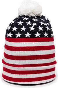 OC Sports KNF-USA USA Acrylic Watch Cap  Beanie - Red White Blue | HIT a Double