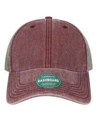 LEGACY DTA Dashboard Trucker Cap - Burgundy Grey - Maroon Gray / One Size Fits Most