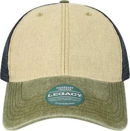 Legacy DTA Dashboard Trucker Cap - Stone Olive Navy - Gray Olive / One Size Fits Most