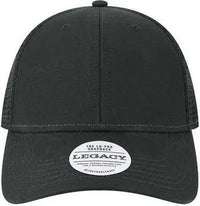Legacy LPS Lo Pro Snapback Trucker Cap Black Black Black / Adjustable