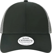Legacy LPS Lo Pro Snapback Trucker Cap Black Dark Gray Black Dark Gray / Adjustable