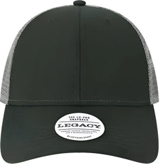 Legacy LPS Lo Pro Snapback Trucker Cap Black Dark Gray Black Dark Gray / Adjustable