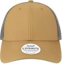 Legacy LPS Lo Pro Snapback Trucker Cap Caramel Dark Gray Tan Dark Gray / Adjustable