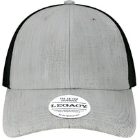 Legacy LPS Lo-Pro Snapback Trucker Cap - Heather Gray Black - Gray Black / Adjustable