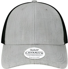 Legacy LPS Lo-Pro Snapback Trucker Cap - Heather Gray Black - Gray Black / Adjustable