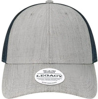 Legacy LPS Lo-Pro Snapback Trucker Cap - Heather Gray Navy - Gray Navy / Adjustable