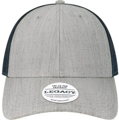 Legacy LPS Lo-Pro Snapback Trucker Cap - Heather Gray Navy - Gray Navy / Adjustable