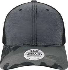 Legacy MPS Mid-Pro Snapback Trucker Cap - Black Camo - Black / One Size Fits Most