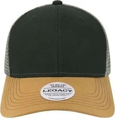 Legacy MPS Mid Pro Snapback Trucker Cap Black Caramel Dark Gray Black Dark Gray / Adjustable