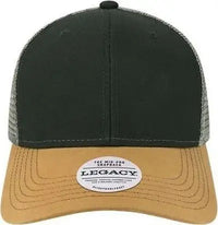 Legacy MPS Mid Pro Snapback Trucker Cap Black Caramel Dark Gray Black Dark Gray / Adjustable