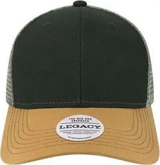 Legacy MPS Mid Pro Snapback Trucker Cap Black Caramel Dark Gray Black Dark Gray / Adjustable
