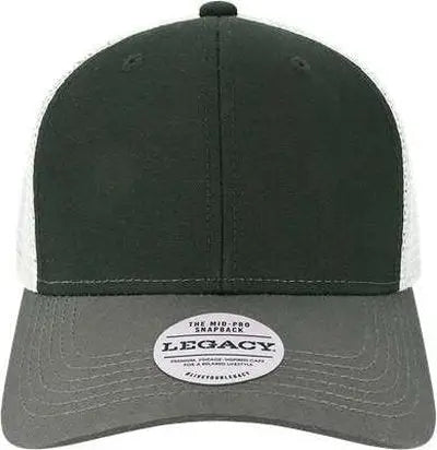 Legacy MPS Mid-Pro Snapback Trucker Cap - Black Dark Gray Silver - Black Light Gray / Adjustable