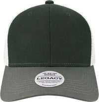 Legacy MPS Mid-Pro Snapback Trucker Cap - Black Dark Gray Silver - Black Light Gray / Adjustable