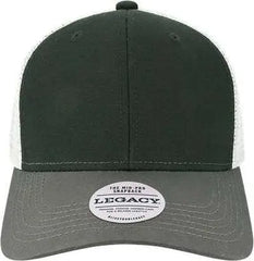 Legacy MPS Mid-Pro Snapback Trucker Cap - Black Dark Gray Silver - Black Light Gray / Adjustable